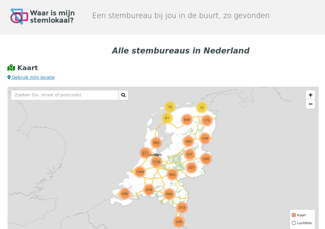 screenshot van waarismijnstemlokaal.nl